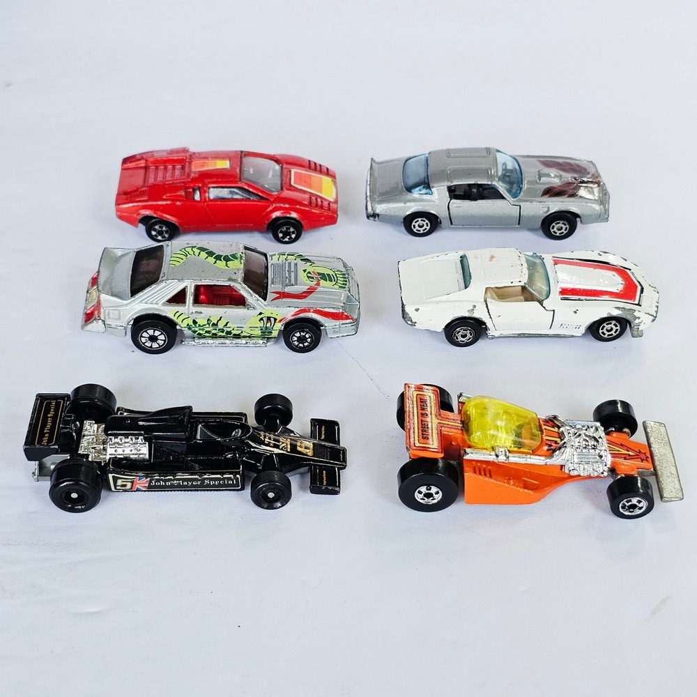 Vintage Hot Wheels Tomica Yatming Diecast Toy Car Lot 1980s Collectible Racing